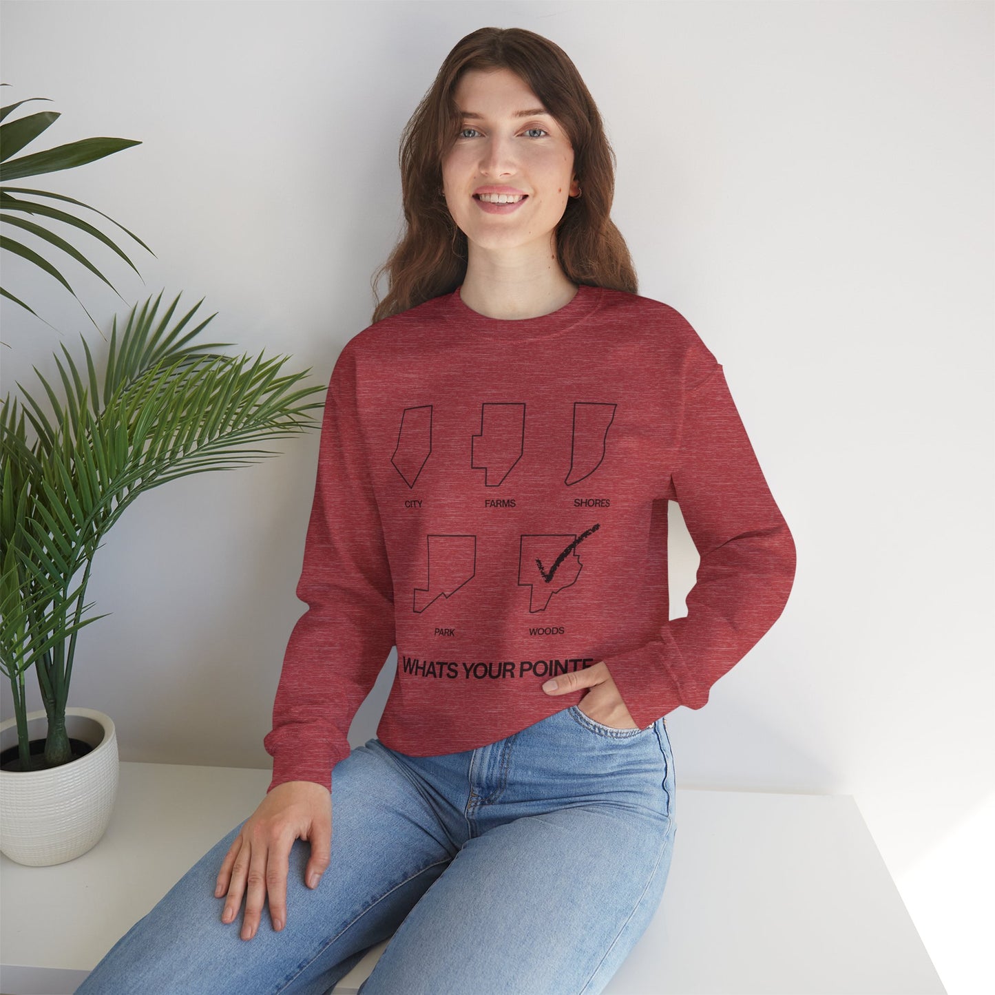 What’s Your Pointe - WOODS | Crewneck Sweatshirt